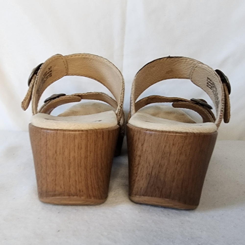 Dansko Sandals Women's Multicolor Leather Buckle Heel Comfort Shoes US 6.5/EU 37 - Picture 4 of 6